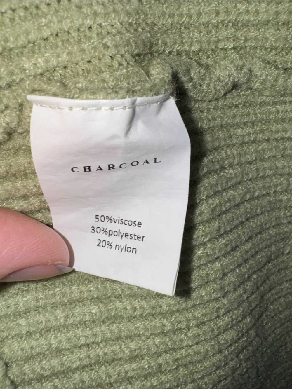 Olive Green Women's Oversized Knit Sweater- M/L - Picture 4 of 4